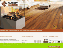 Tablet Screenshot of parkett-darmstadt.de